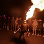 Cracheur de feu pour les 23 ans d'Antrebloc