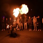 Cracheur de feu pour l'anniversaire d'Antrebloc et le ROck Tour